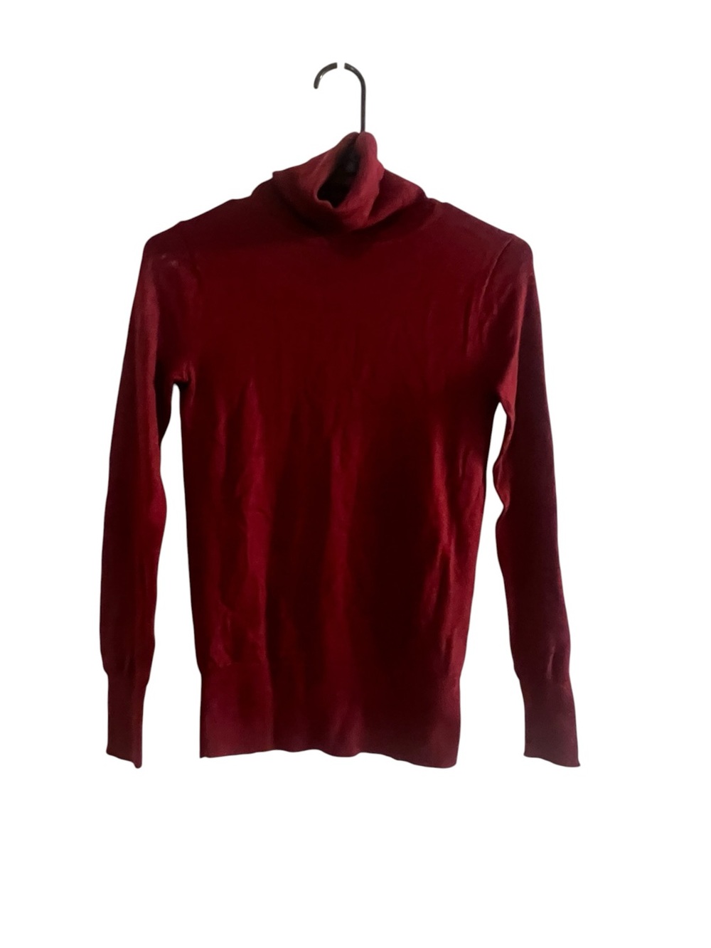 LIKE NEW - J. Crew - Merino Wool - Burgundy Turtleneck Sweater - Size XXS
